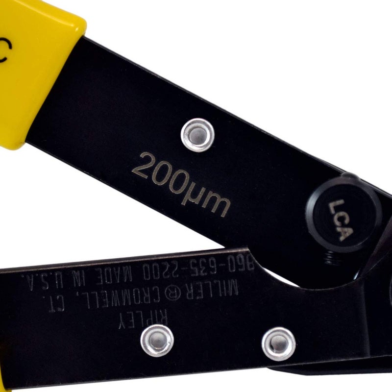 Miller FO 103-S-200 Series Single Hole Fiber Optic Stripper for Working Technicians, Electricians, and Installers, V-Shaped Opening, Safe Cable Tool, Easily Portable Wire Stripper, 2.88 Ounces - Image 5